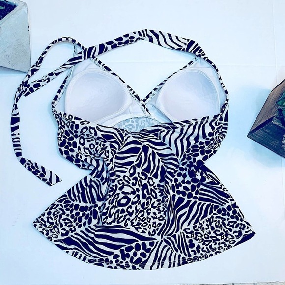 MERONA Animal Print Halter Swim Top - Picture 7 of 8